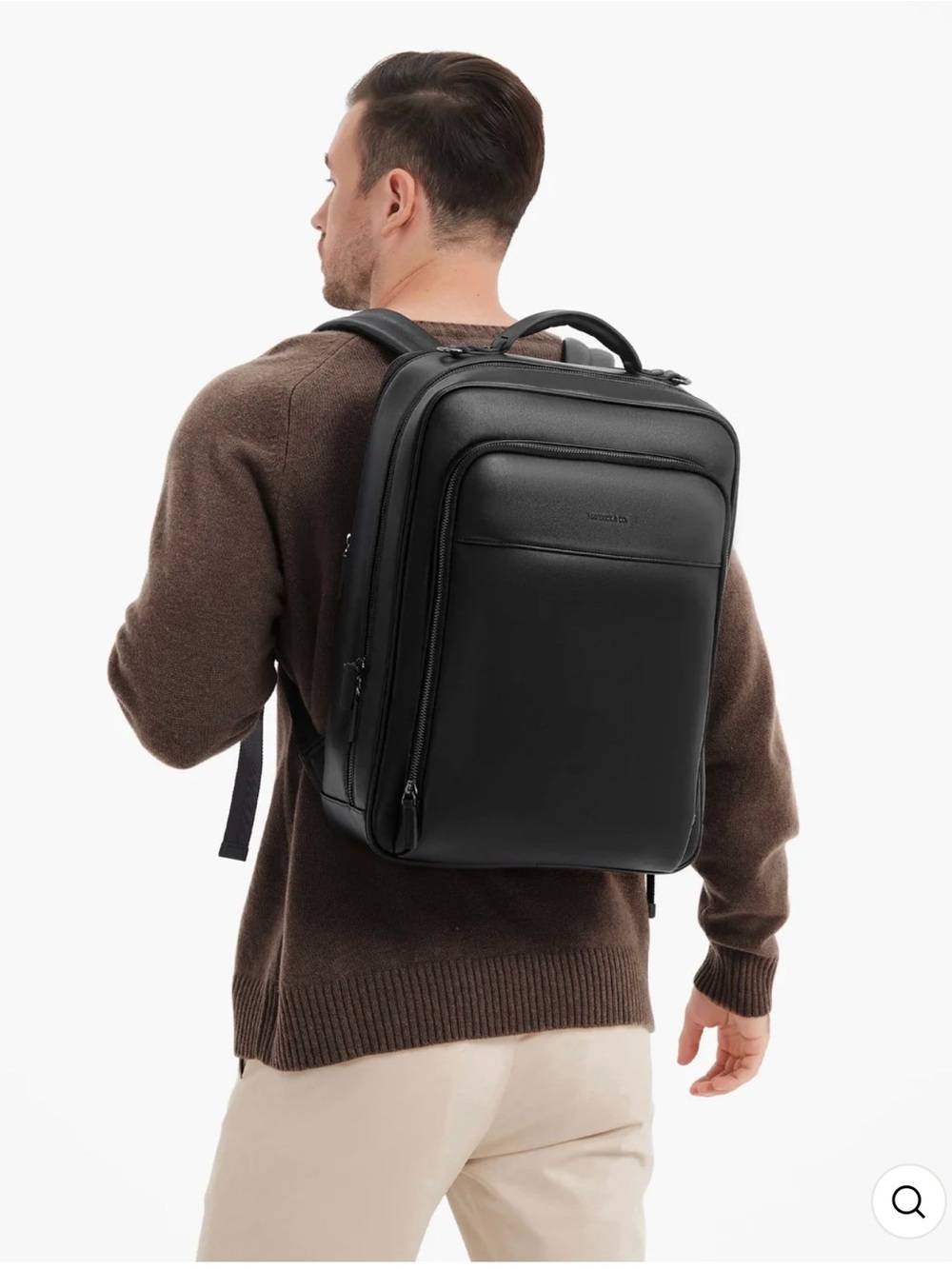 Maverick & Co. Windsor 20L Recycled Vegan Leather Laptop Backpack Unisex